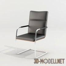 Офисное кожаное кресло в современном стиле