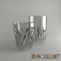3d-модель Два стеклянных стакана
