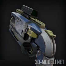 3d-модель Пистолет Nerf в стиле Fallout