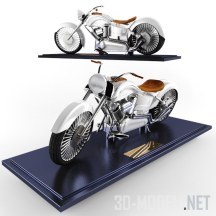 3d-модель Сувенирный мотоцикл на подставке