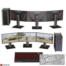 3d-модель Компьютер Asus Gaming Collection 2