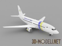 3d-модель Пассажирский авиалайнер