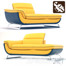 3d-модель Современный диван Vanille 0699 Divano Dormosa