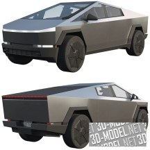 3d-модель Автомобиль Tesla Cybertruck 2024