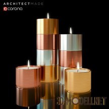 3d-модель Декоративные свечи TREPAS от Architectmad