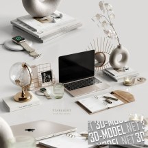 3d-модель Набор для рабочего стола с декором