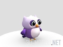 Cute Low Poly Owl