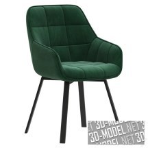 3d-модель Зеленое кресло EMILE-GN