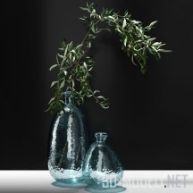 3d-модель Оливковая ветка в вазе H&M
