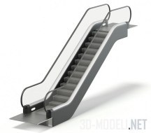 3d-модель Короткий эскалатор