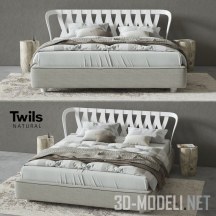 Белая кровать Twils Natural