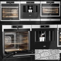 3d-модель Три встроенных кухонных прибора от AEG
