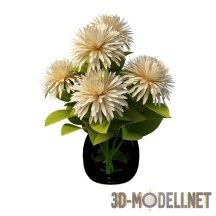3d-модель Букет пушистых цветов