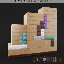 3d-модель Шкаф Legos от Lola Glamour