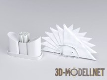 3d-модель Cалфетки и прибор для специй