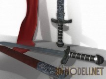 3d-модель Русский меч