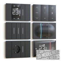 3d-модель Настенный выключатель и розетки Living Now от BTicino