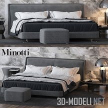 3d-модель Кровать MB1 Minotti
