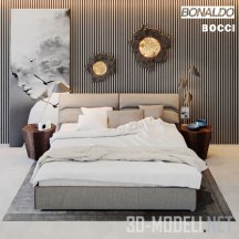 Кровать Campo Bonaldo с зеркалами Bocci