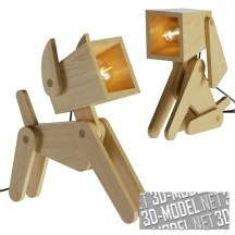 3d-модель Лампа в форме собаки