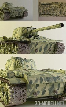 3d-модель Танк KV-1S