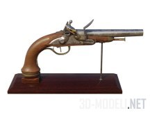 3d-модель Кремниевый пистолет образца 17 века