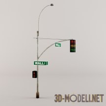 3d-модель Traffic lights low-poly
