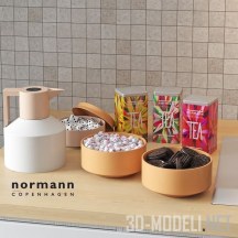 3d-модель Чай и конфеты в наборе Geo Orange
