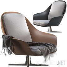 3d-модель Кресло Romatti Sveva от Flexform