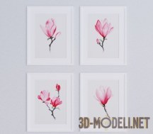3d-модель Набор розовых рисунков