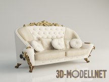 3d-модель Белый диван Dolcevita 283 от AR Arredamenti