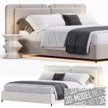 3d-модель Кровать Tatlin от Minotti