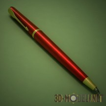 3d-модель Красная ручка
