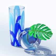 3d-модель Вазы Blue Swirl от Tozai Home