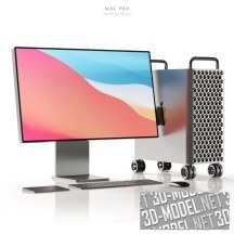 3d-модель Набор оборудования Mac Pro от Apple