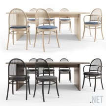 Обеденный стол и стулья