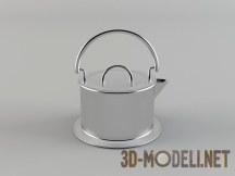 3d-модель Чайник с двойной ручкой