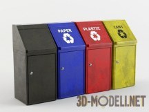 3d-модель Уличные баки для мусора