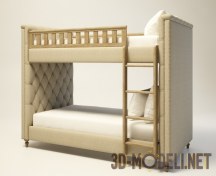 3d-модель Двухярусная кровать Gramercy Home TWINS BUNK 002.001-F01