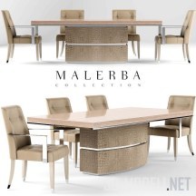 3d-модель Набор обеденной мебели от Malerba