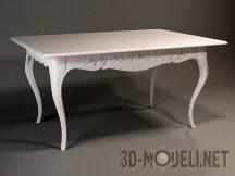 3d-модель Обеденный стол из светлого дерева