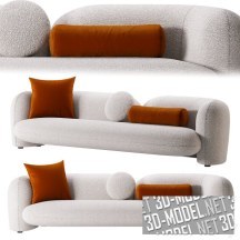 3d-модель Трехместный диван от Hessentia