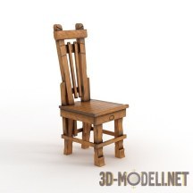 3d-модель Деревянный стул «Кантри»