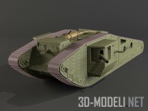 3d-модель Танк Mark IV Tadpole