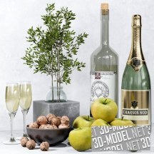 3d-модель Набор с шампанским LABLE SHAMAIN
