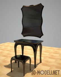3d-модель Комплект мебели для спальни Pierre Cardin