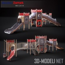 3d-модель Игровая площадка Yocco Zamek