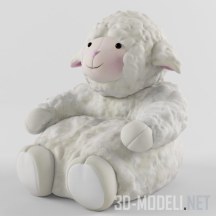 3d-модель Игрушка и подушка овечка