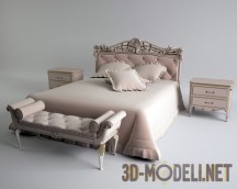 3d-модель Двуспальная кровать SAVIO FIRMINO 1773b