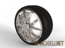 3d-модель Car wheel free 3d model
